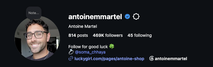 Antoine Martel on Instagram